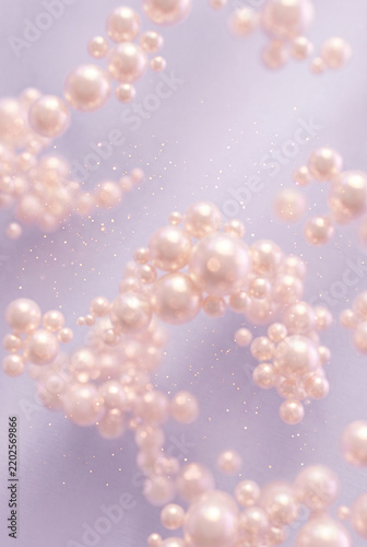 Pale lavender backdrop with soft overlapping bokeh circles resembling