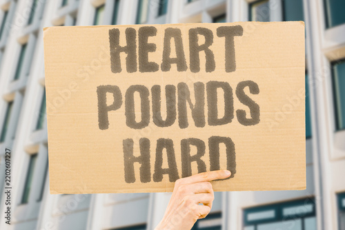 Canvastavla "Heart pounds hard" Cardiovascular symptoms from alcohol consumption