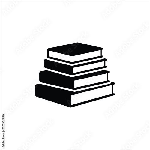 Stack of books with clean pages during study and learning concept Vector Illustration isolated on white background