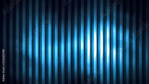 Abstract blue background with vertical stripes and glowing light effect, modern digital texture for technology or business design