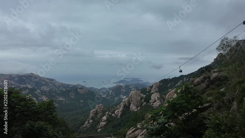 중국 칭다오 라오산 정상