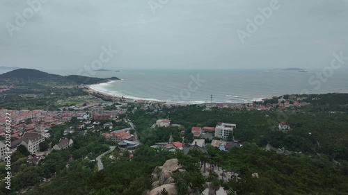 중국 칭다오 라오산 전망 타임랩스