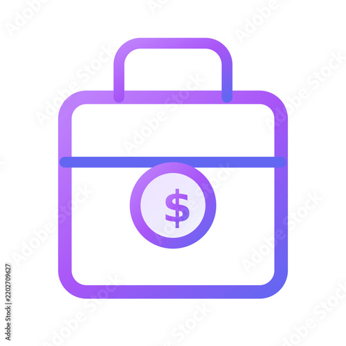 Finance and money vector icon, business and banking symbol for web and mobile app
