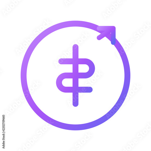 Finance and money vector icon, business and banking symbol for web and mobile app
