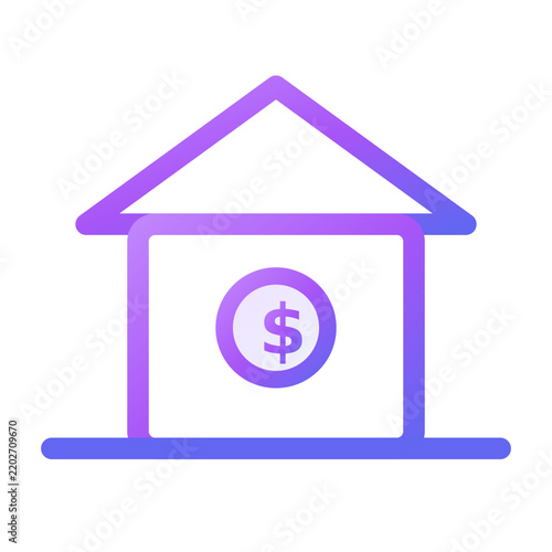 Finance and money vector icon, business and banking symbol for web and mobile app
