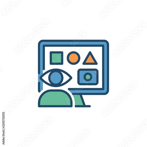 Visual Perception And Design Concept Icon