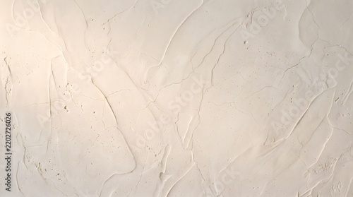 A textured beige background made of Venetian plaster with barely visible cracks; a decorative wall surface made of mortar for a modern design. AI generated.