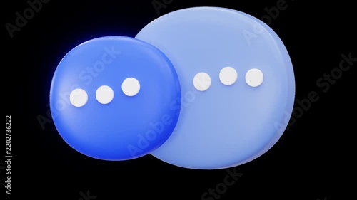 Online Messaging Chat Bubble Typing 