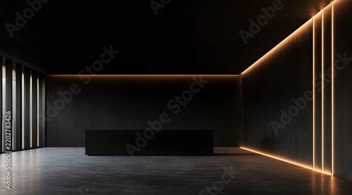 A softly lit candid frame featuring a spacious architectural hall