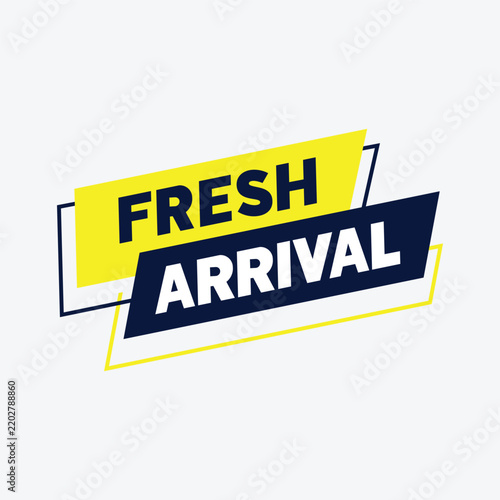 New arrival product label tag illustration