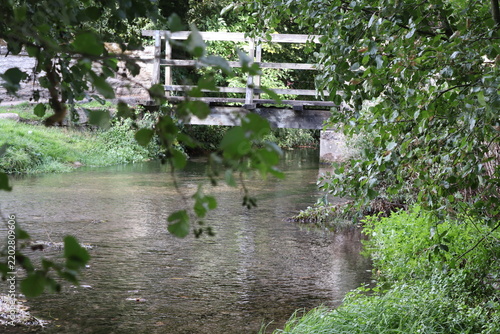 bridge over a stream