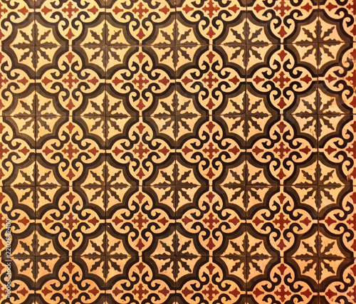 Architectural mosaic detail, abstract background for street, bath and pool. Mosaic floor.