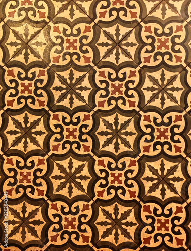 Architectural mosaic detail, abstract background for street, bath and pool. Mosaic floor.