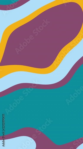 Abstract wavy shapes in pastel and earthy tones, modern fluid design.