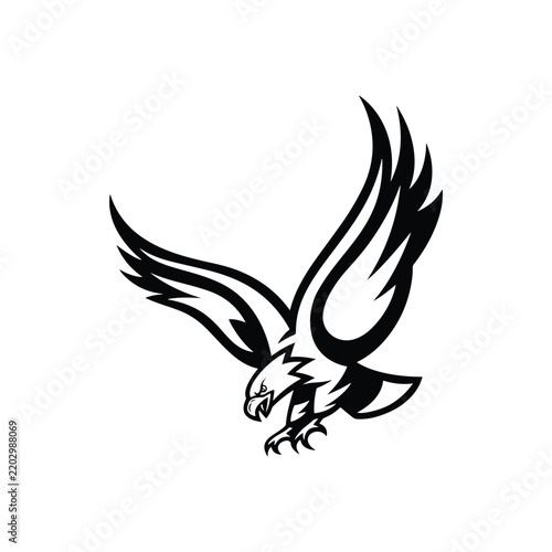 Eagle icon, falcon, bird, fly, wings