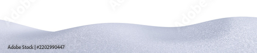 Curved glittering winter snowdrift hill and frozen snowbank border for Christmas holiday marketing banners and festive product showcase.