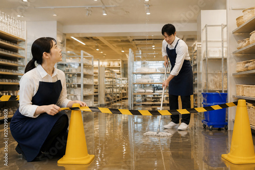 小売店舗での漏水対策と安全確保