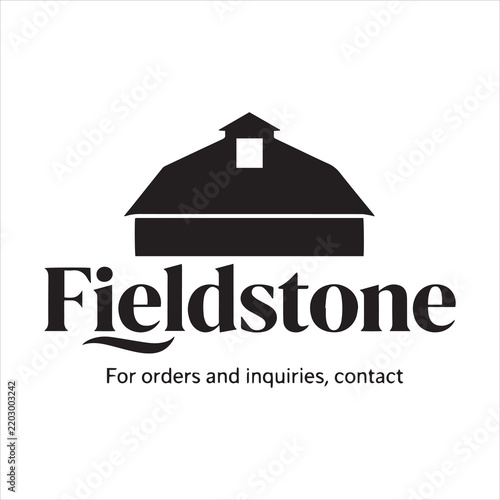 Fieldstone Barn Logo Vector Graphic For Orders And Inquiries Contact Design
