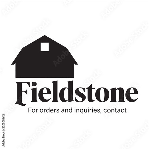 Fieldstone Barn Logo Vector Graphic For Orders And Inquiries Contact Design