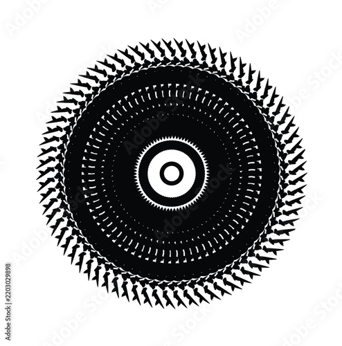 Abstract Circular Geometric Pattern