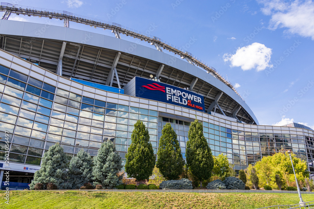 Obraz premium Empower Field at Mile High home of the Broncos in Denver Colorado USA