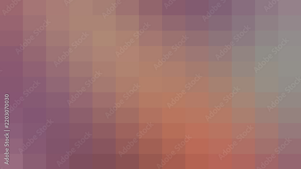 Fototapeta premium Subtle gradient mosaic with muted earthy tones, featuring a soft pixelated effect for a calming and abstract background.