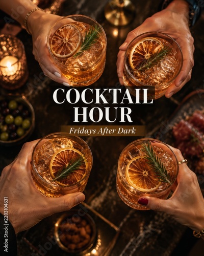 Cocktail Hour Brings Friends Together for Fun and Drinks on a Friday Night