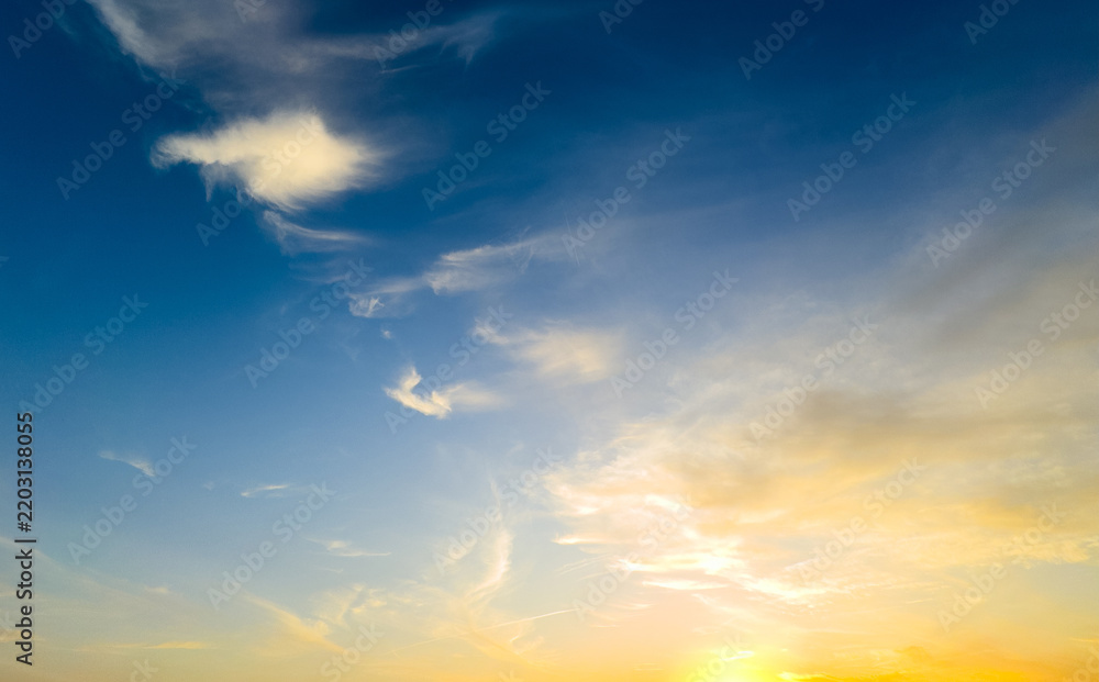 Fototapeta premium colorful sky after the sunset