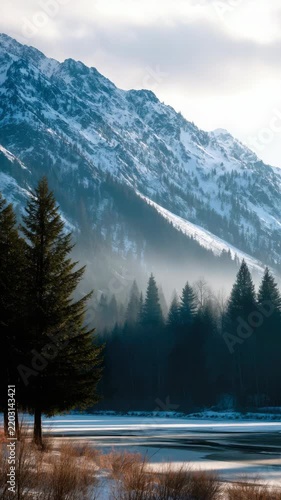 Winter Mountain Landscape