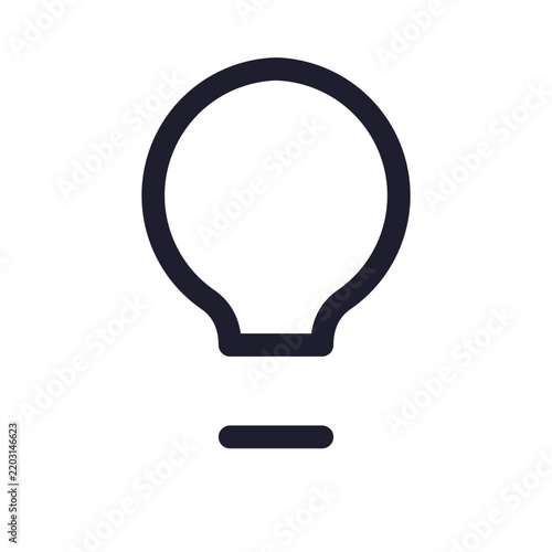vector light bulb icon