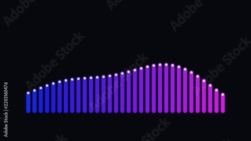 Dynamic Audio Visualization with Colorful Waveform Animation.