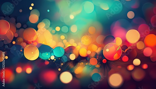 abstract background with bokeh