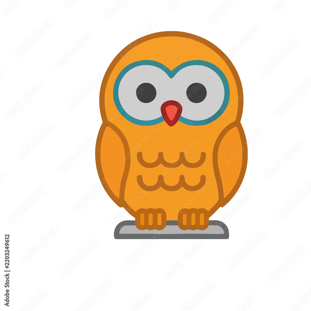 Fototapeta premium Cartoon owl illustration