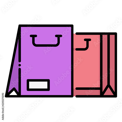 Shopping bags icon 