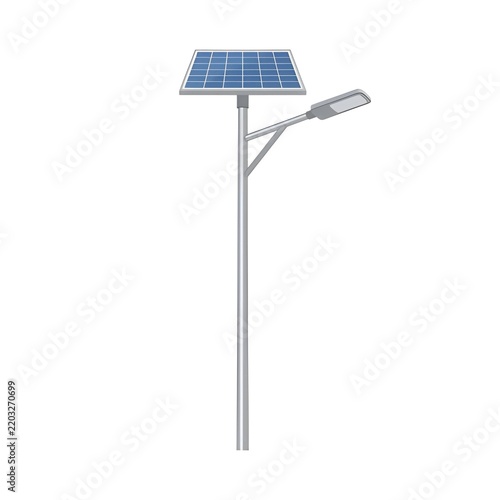 solar panel isolated on white background