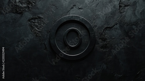 Abstract Circular Design on Dark Textured Background Texture