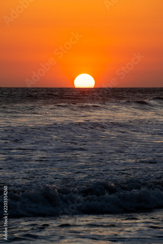 sunset over the sea