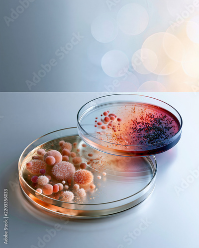 Bacterial variation and antibiotic resistance evolution concept