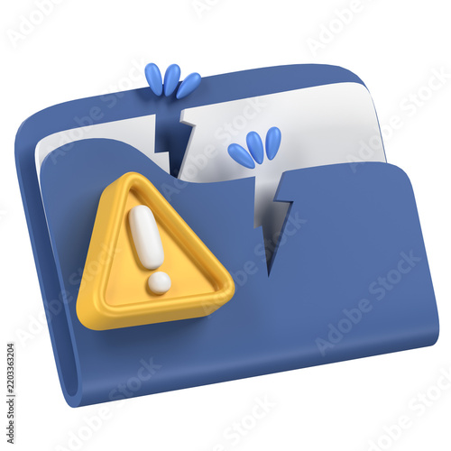 Document Failed 3D Icons