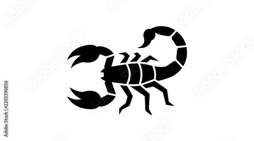 Scorpion Silhouette Icon Symbol Vector Art.