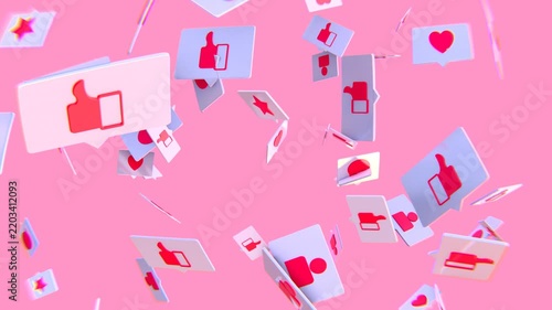 like reaction in pink loop
