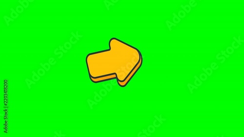 Animated Megaphone Bullhorn Icon on Green Screen for Marketing and Announcements