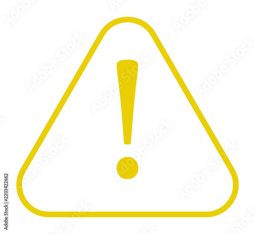 warning triangle sign icon 