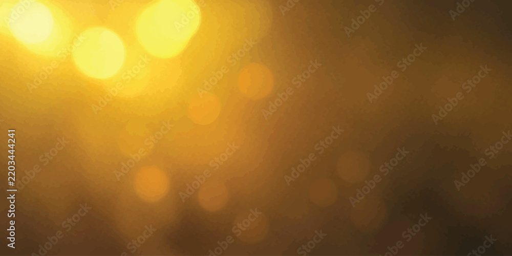Fototapeta premium Soft golden bokeh lights background abstract with abstract background with defocused golden bokeh lights and a subtle glow effect blur out of focus