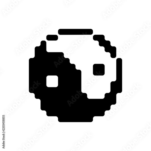 Pixel yin yang