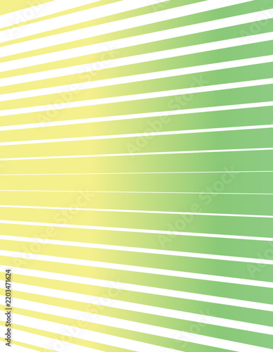 Abstract Green and Yellow Gradient Sunburst Vector Background with Modern Perspective Geometric Ray Stripes for Dynamic Poster and Banner Graphic Design