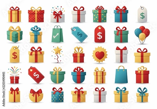 A Multitude of Merriment: Vibrant Gift Boxes Bursting with Joy