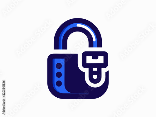 Key and Lock Security Protection Symbol