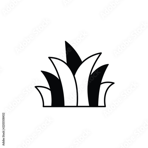 Grass Vector Icon which an easily modify and edit