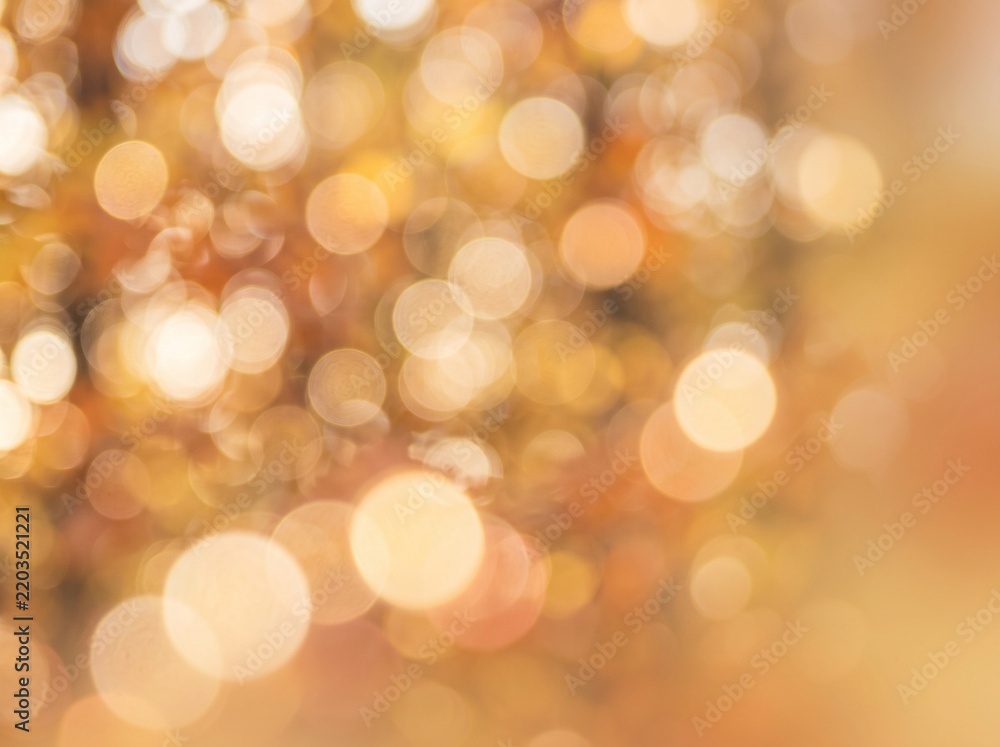 Fototapeta premium Soft Golden Autumn Foliage with Warm Bokeh Light and Natural Background